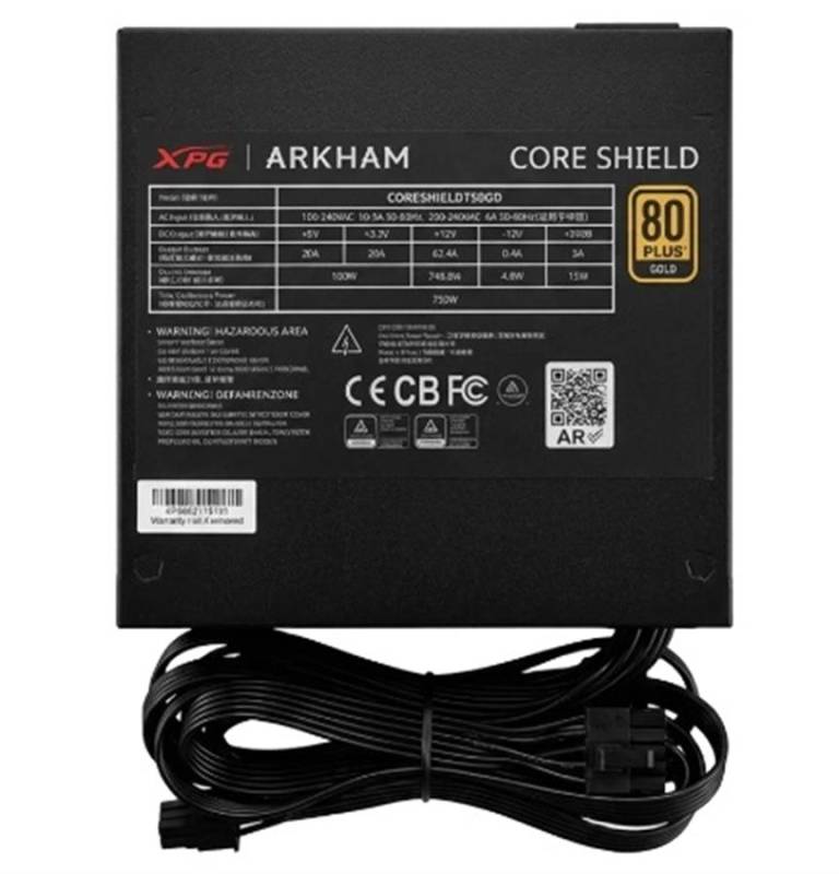 Fuente 750W Arkham By Xpg Coreshield 80+ Gold