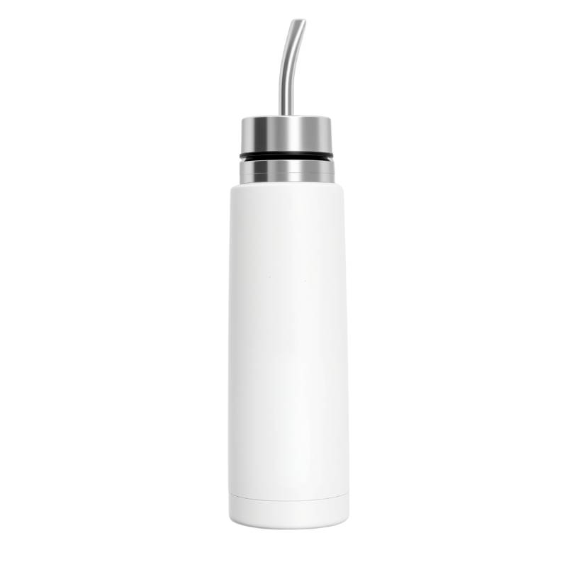 Mate Listo Homecity Blanco 500Ml Acero Inoxidable
