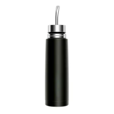 Mate Listo Homecity Negro 500Ml Acero Inoxidable