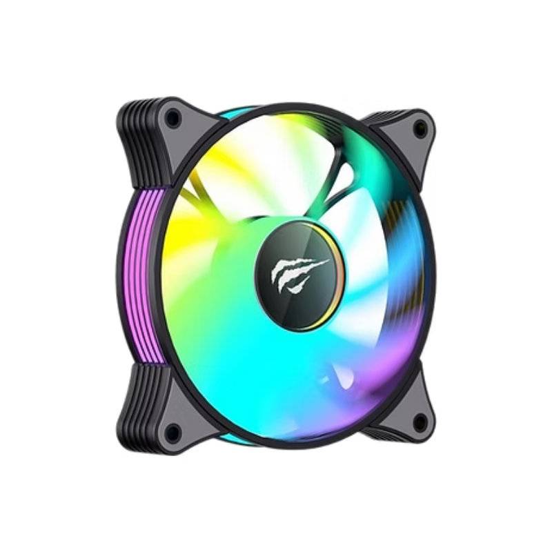 Cooler Gabinete Havit F2095 Rgb Black