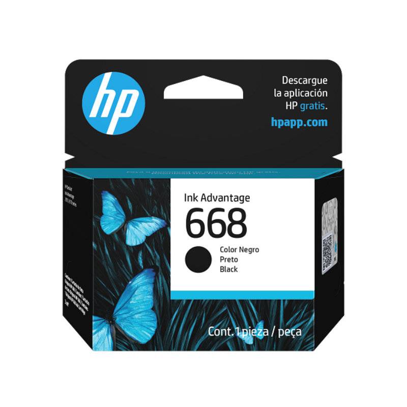 Cartucho Hp 668 Negro Original