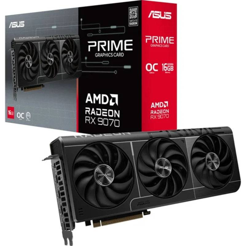Placa De Video Asus Radeon Rx 9070 Prime 16Gb Gddr6 Oc