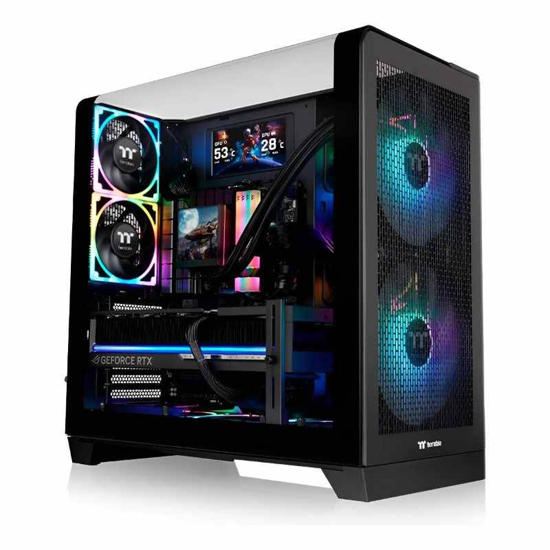Gabinete Thermaltake View 390 Tg Curvo Black