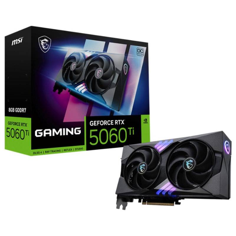 Placa De Video Msi Geforce Rtx 5060 Ti Gaming Oc 8Gb Gddr7