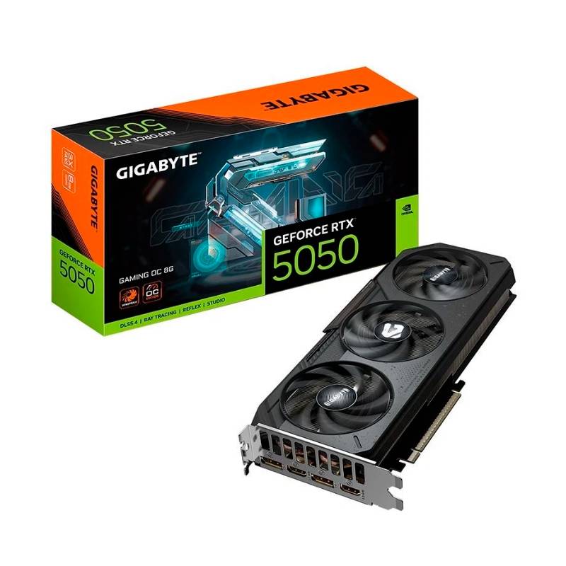 Placa De Video Gigabyte Geforce Rtx 5050 Gaming Oc 8Gb Gddr6