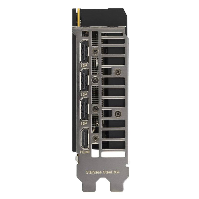 ASUS RTX 5050 Dual OC 8GB conectores HDMI y DisplayPort