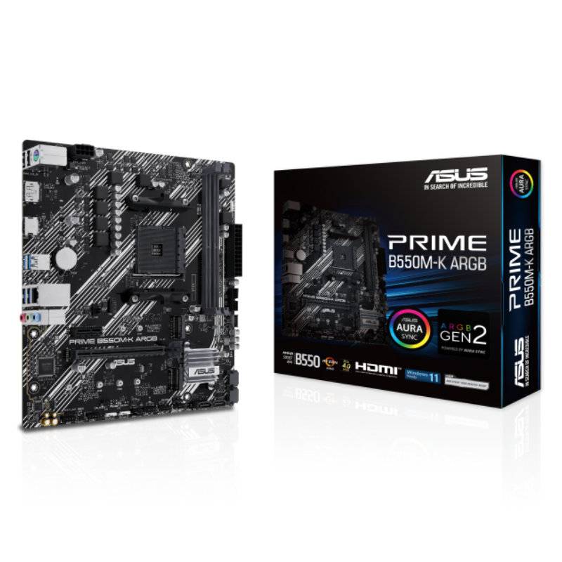 Motherboard Asus Prime B550M-K Argb Am4