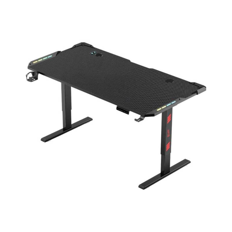 Escritorio Gamer Raptor Glow Station Rgb Elevable