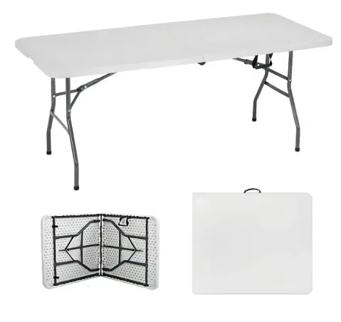 Mesa Plegable Noga 180X80X74 Blanca