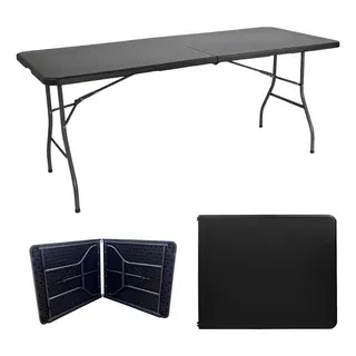 Mesa Plegable Noga 180X80X74 Negra