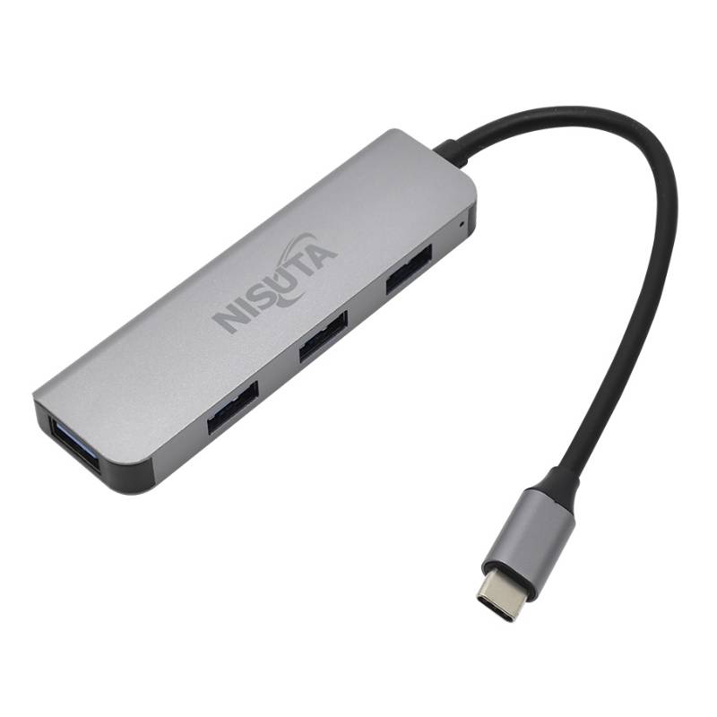 Hub Usb-C 3.0 De 4 Puertos Nisuta Nsuh045C