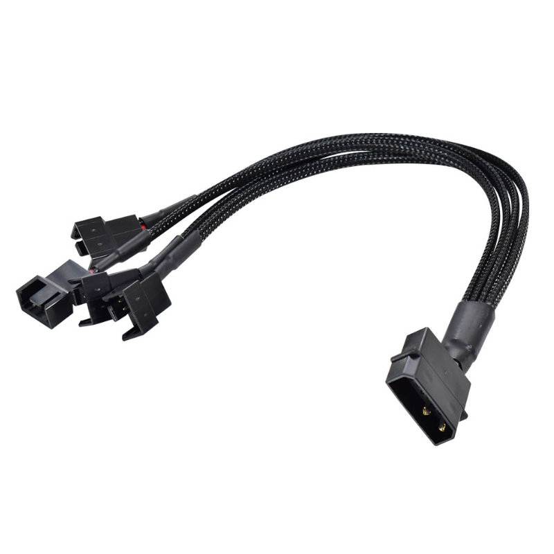 Cable Adaptador 12V A 4 Coolers Nisuta Nsad4Cm