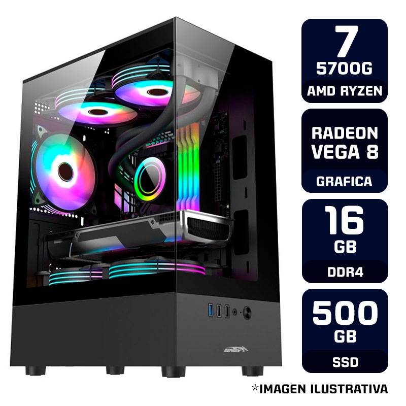 Pc Gamer Amd Ryzen 7 5700G 16Gb Ram Ssd 500Gb