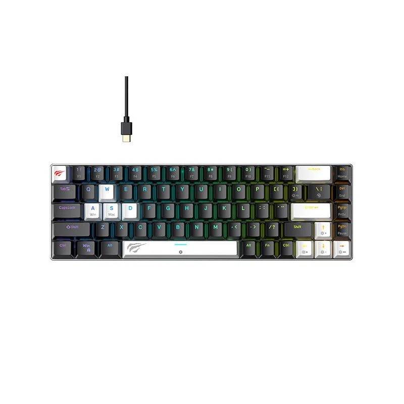 Teclado Havit Backlit Kb906L Rgb Black