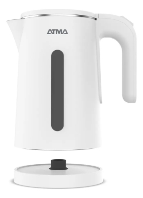 Pava Electrica Atma Essential 1.8L Blanca Apagado Automatico