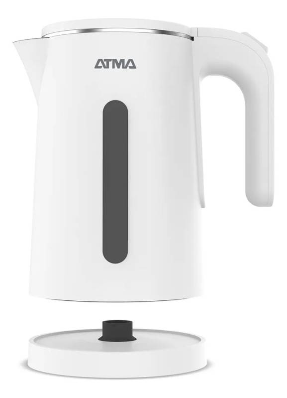 Pava Electrica Atma Essential 1.8L Blanca Apagado Automatico
