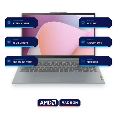 Notebook Lenovo Ideapad Slim 3 15Amn8 15.6