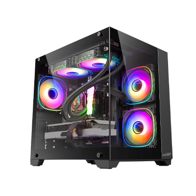 Outlet Gabinete Sentey A10 Micro Gs-8000 M-Atx 5 Fans Argb