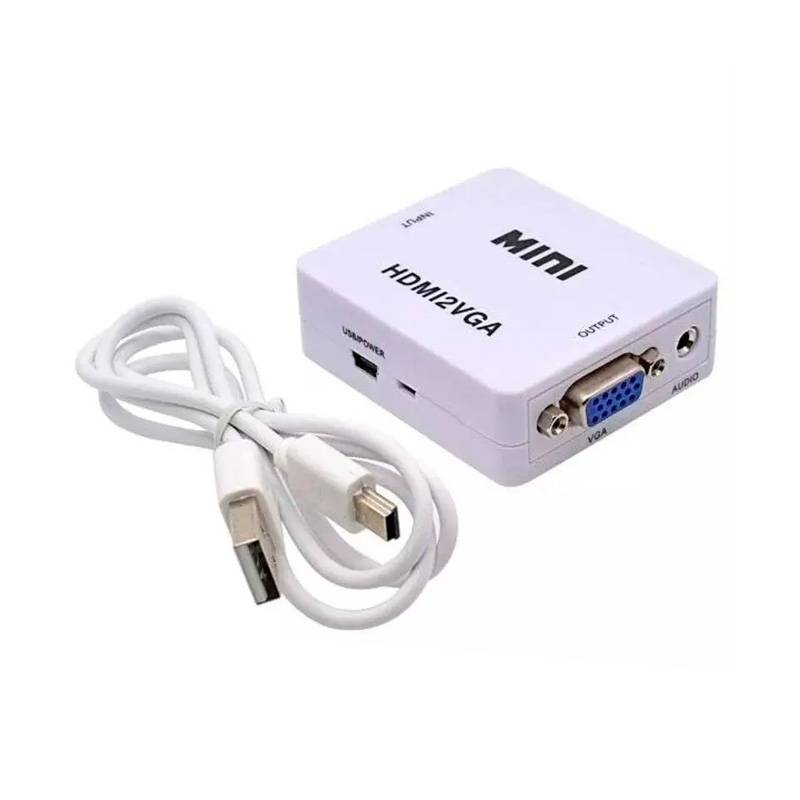 Outlet Adaptador Video Genérico Hdmi A Vga Con Audio