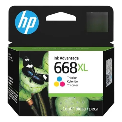 Cartucho Hp 668 Xl Negro