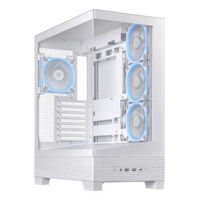 Gabinete Asus A31 Plus Tg Atx 4 Fans Argb White