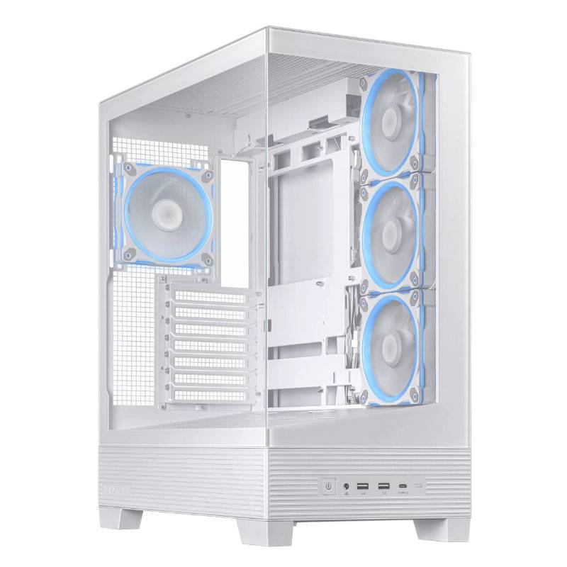 Gabinete Asus A31 Plus Tg Atx 4 Fans Argb White