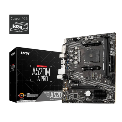 Motherboard Msi A520M Pro Am4 Ddr4 Micro Atx