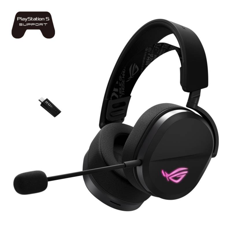 Auriculares Gamer Asus Rog Pelta Wireless Rgb Ps5 Black