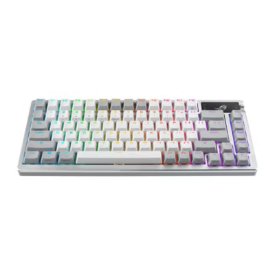 Teclado Mecánico Asus Rog Azoth Rgb Nx Snow Wireless 75% White