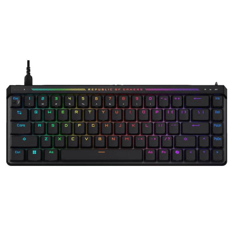 Teclado Mecánico Gamer Asus Rog Falchion Ace Hfx 65% Rgb Switch Magnético Español