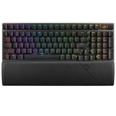 Teclado Gamer Mecánico Inalámbrico Asus Rog Strix Scope Ii 96 Rgb Tri-Mode Inglés