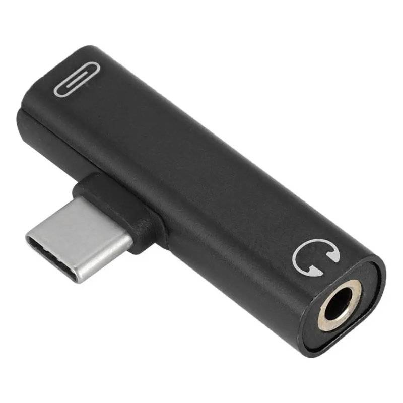 Adaptador Usb-C Macho A Audio 3.5Mm Hembra Int-Co 09-057 Negro