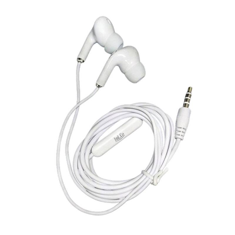 Auriculares In Ear Con Cable Int-Co P120 Con Micrófono 3.5Mm Blanco