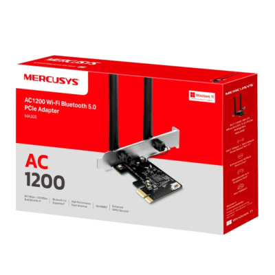 Placa De Red Pcie Wifi Y Bluetooth Mercusys Ma30E Ac1200 Dual Band