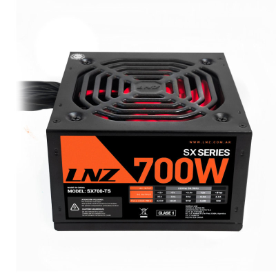 Fuente Atx Lnz Sx700Ts 700W Fan 120Mm Led Red 