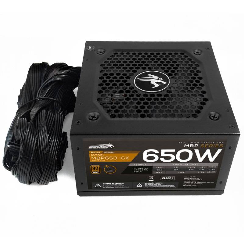 Fuente Sentey Mbp650-Gx 650W 80 Plus Bronze Atx 3.1