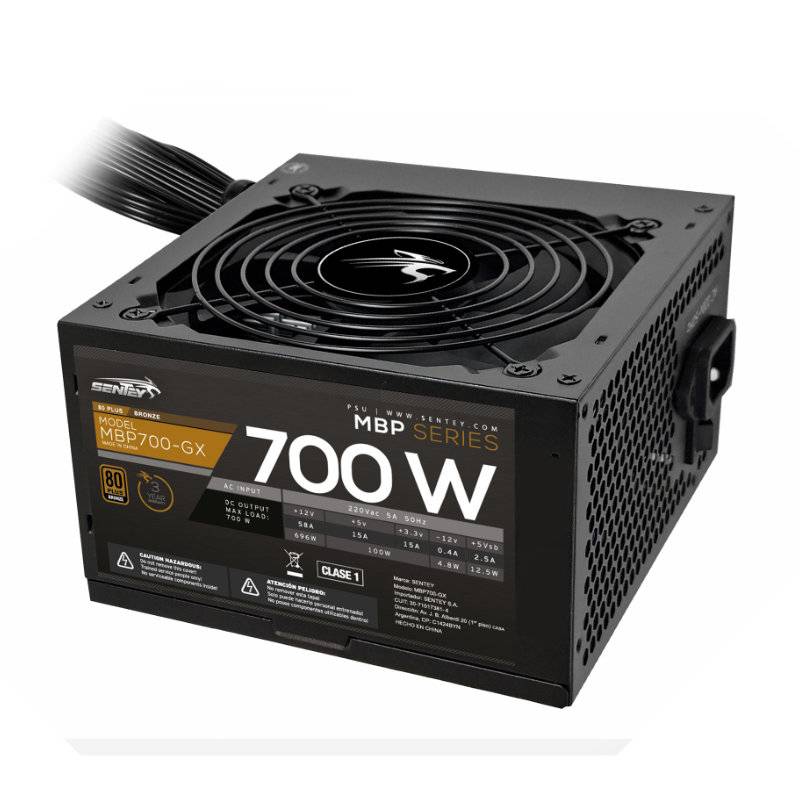 Fuente Sentey Mbp700-Gx 700W 80 Plus Bronze Atx 3.1