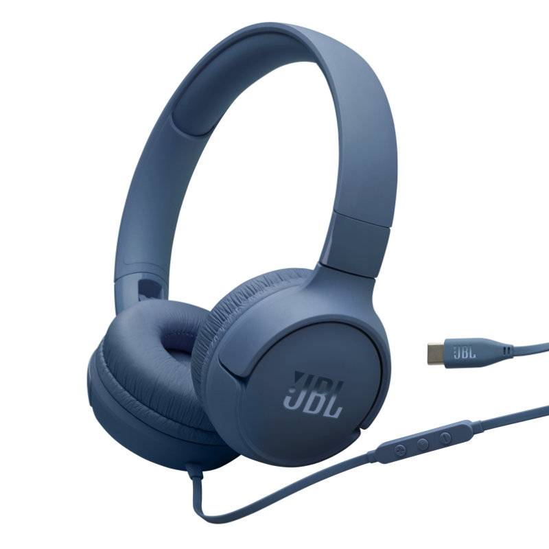 Auriculares Jbl Tune 520C Usb-C On-Ear Hi-Res Con Micrófono Azul