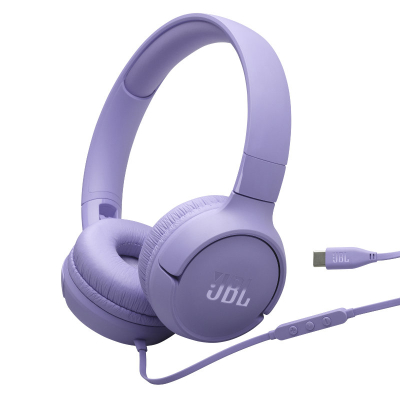Auriculares Jbl Tune 520C Usb-C On-Ear Con Micrófono Violeta