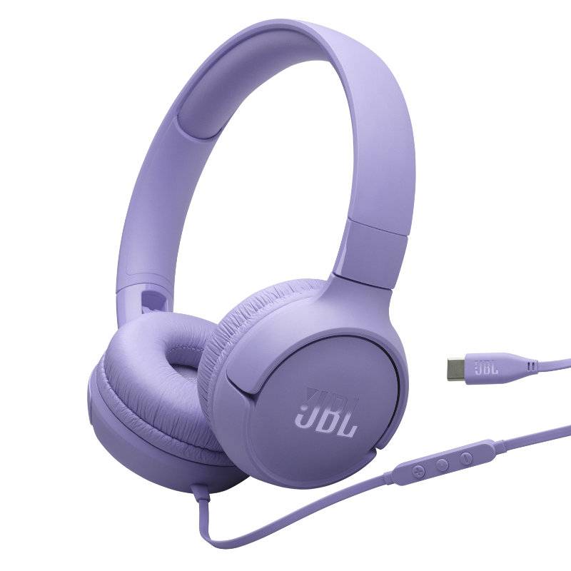 Auriculares Jbl Tune 520C Usb-C On-Ear Con Micrófono Violeta