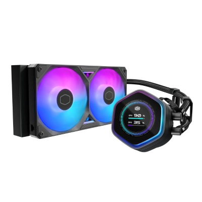Water Cooling Cooler Master Masterliquid 240 Atmos Ii Lcd Argb 240Mm Negro