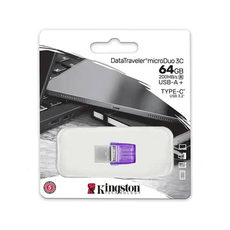 Outlet Pendrive 64Gb Kingston Microduo 3C Usb-A Y Usb-C