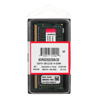 Memoria Ram Kingston Ddr4 32Gb 3200Mhz Cl22 Para Notebook