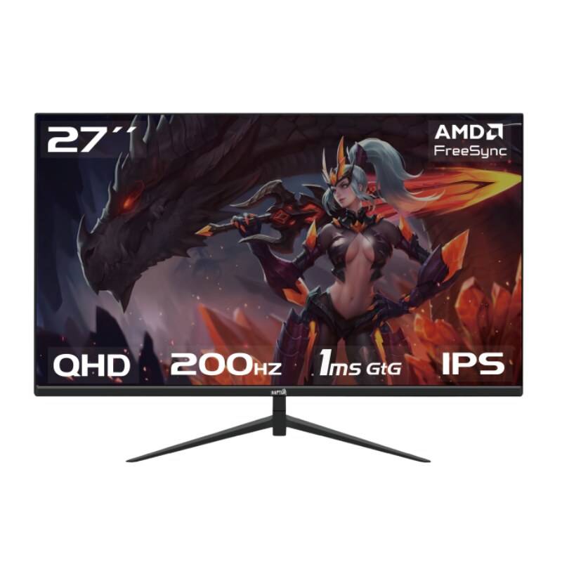 Monitor Gamer Raptor Hawk Eye 27 Qhd Ips 200Hz 1Ms Frameless