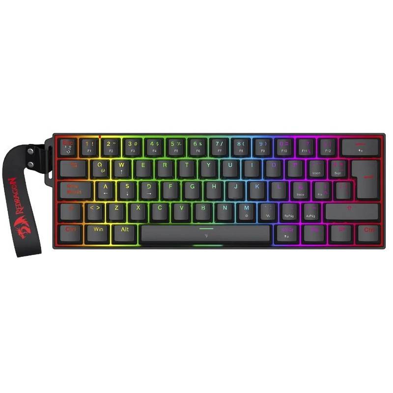 Teclado Gamer Redragon Fizz K617 60 Por Ciento Switches Magneticos Rapid Trigger