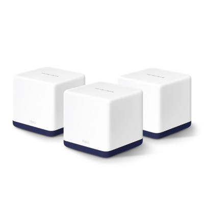 Sistema Wifi Mesh Mercusys Halo H50G Pack X3 Ac1900 Dual Band Gigabit