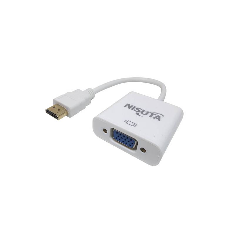 Adaptador Conversor Hdmi A Vga 1080P Con Audio Y Alimentacion Usb