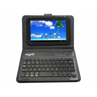 Funda Universal Para Tablet 7 A 8 Pulgadas Con Teclado Bluetooth