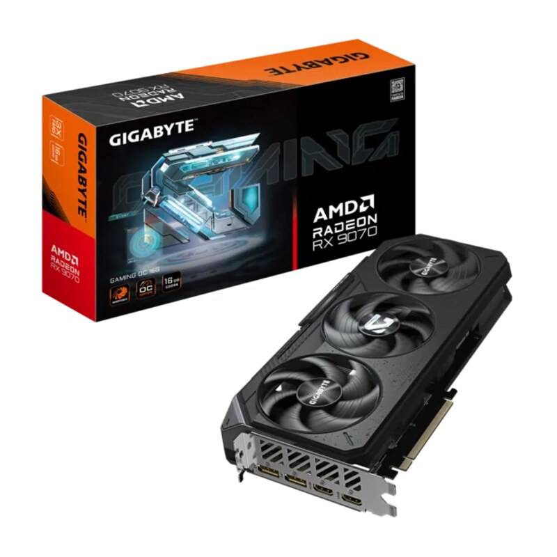 Placa De Video Gigabyte Gaming Oc Amd Radeon Rx 9070 16Gb Gddr6