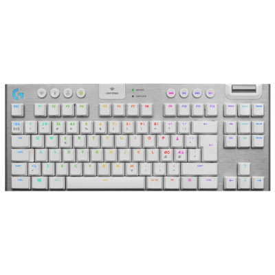 Teclado Mecánico Inalámbrico White Logitech G915 X Lightspeed Tkl Rgb 